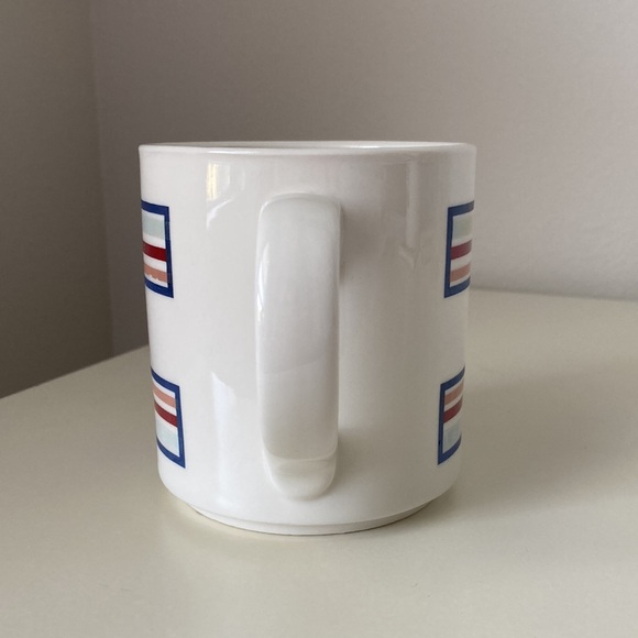 Vintage Mount Clemens Pottery Mug Bud Name mug Stripes coffee tea - Picture 4 of 10